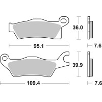 SBS Brakepads Sintered Offroad