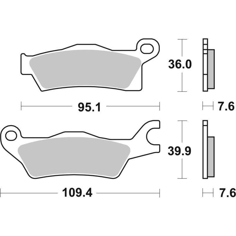 SBS Brakepads Sintered Offroad