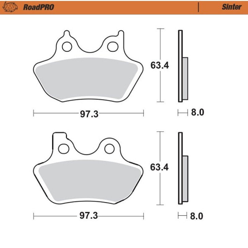 Moto Master Moto-Master Brakepads RoadPRO Sinter front