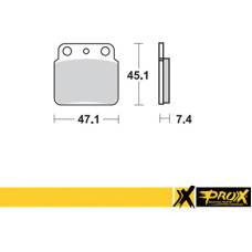 Prox Rear Brake Pad LT-Z400 '03-13 + LT-R450 '06-11 + KFX400