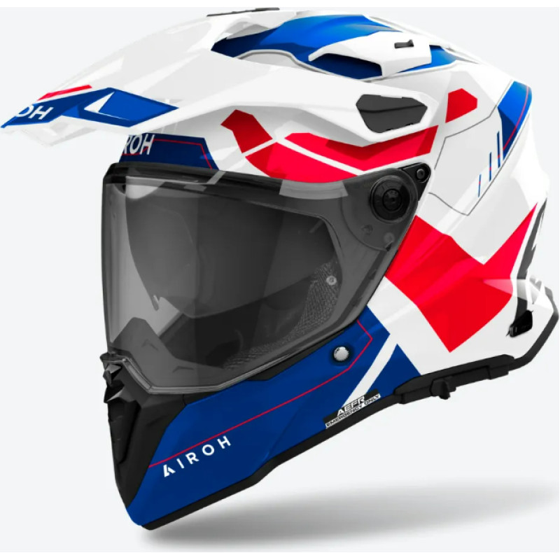 Airoh Helmet Commander 2 Reveal Blue/Red Gloss