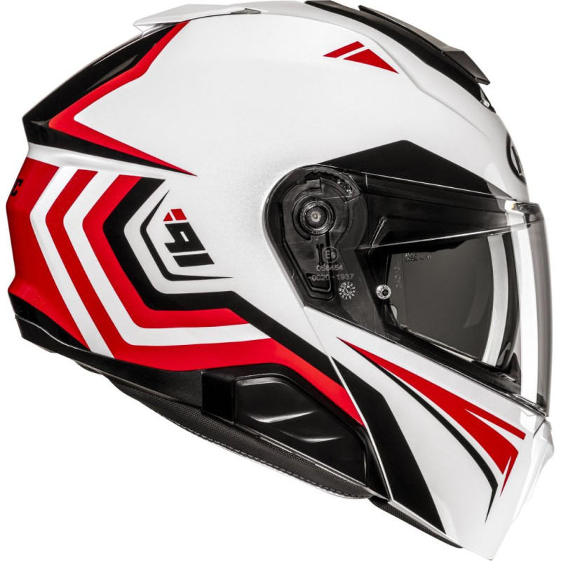 HJC Helmet i91 Tricus White/Red MC1 2XL