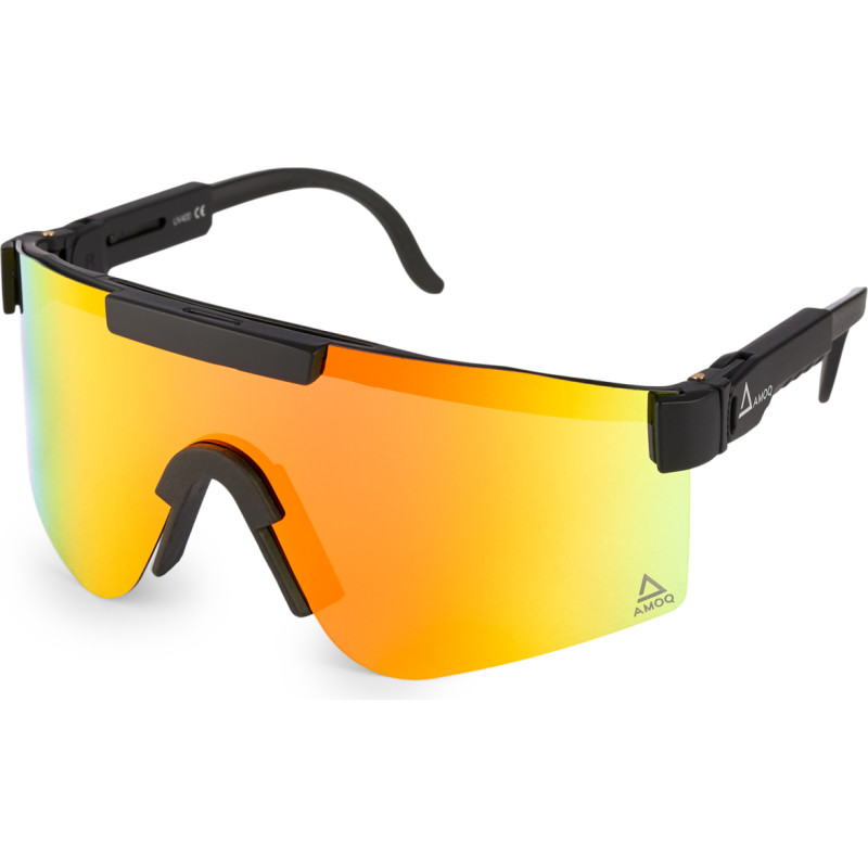 Amoq Comet Sunglasses Black - Red Mirror