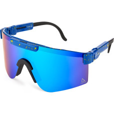 Amoq Comet Sunglasses Blue Splash - Green Mirror