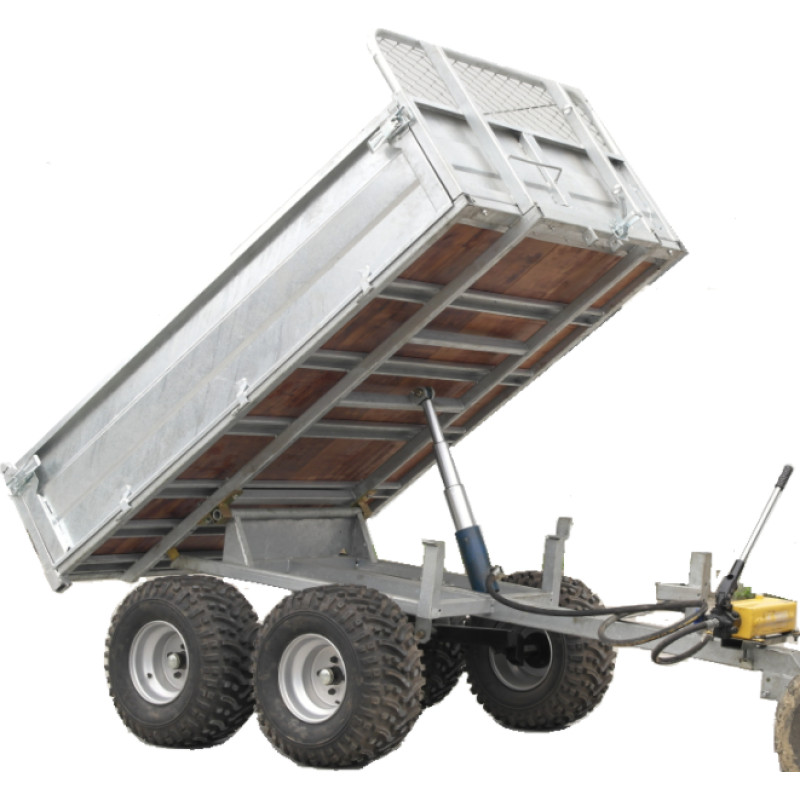 Bronco Tip Trailer with manual handpump max 1600kg