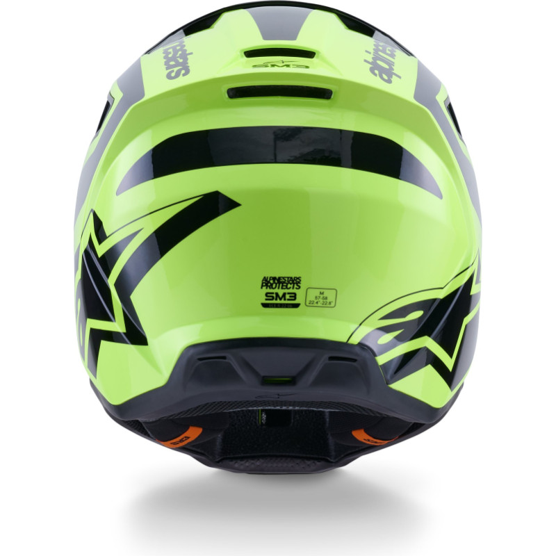 Alpinestars Helmet S-M3 Heat Fluo Yellow/Black