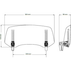 Puig Multi Adjustable Visor 2.0 Clip-On C/Clear