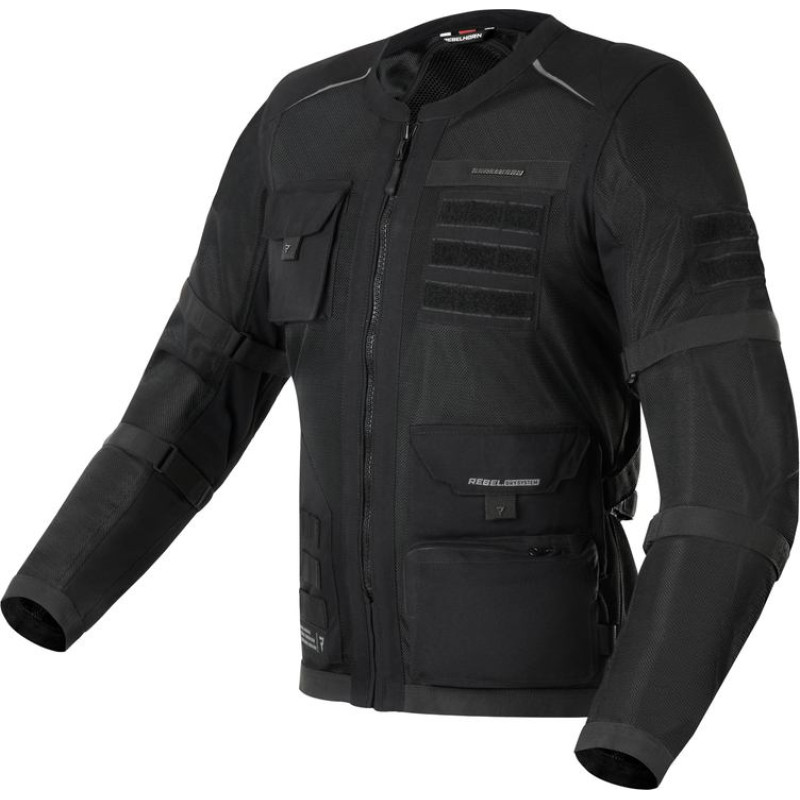 Rebelhorn BRUTALE BLACK TEXTILE MOTORCYCLE JACKET