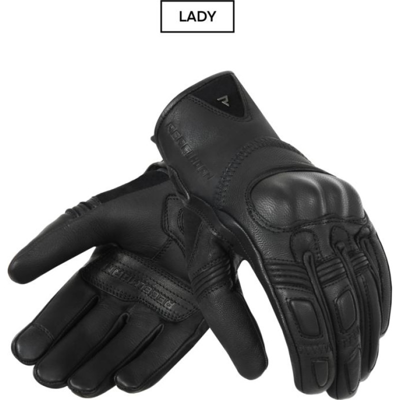 Rebelhorn THUG 2 WOMEN BLACK MOTORCYCLE GLOVES WXS