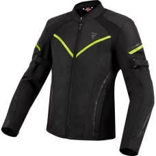 Rebelhorn FLUX WOMEN BLACK FLUO YELLOW TEXTILE MOTORCYCLE JACKET WXXS