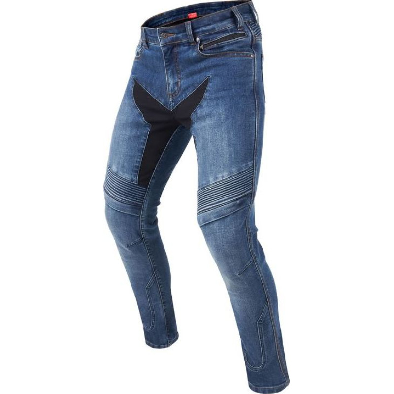 Rebelhorn EAGLE 3 WASHED BLUE MOTORCYCLE JEANS SLIM FIT