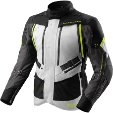 Rebelhorn HARDY 3.0 BLACK LIGHT GREY FLUO YELLOW TEXTILE MOTORCYCLE JACKET