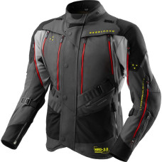 Rebelhorn HARDY 3.0 DARK GREY BLACK FLUO YELLOW TEXTILE MOTORCYCLE JACKET