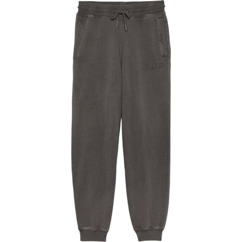 FOX LADY WORDMARK FLEECE JOGGER PEWTER M TROUSERS