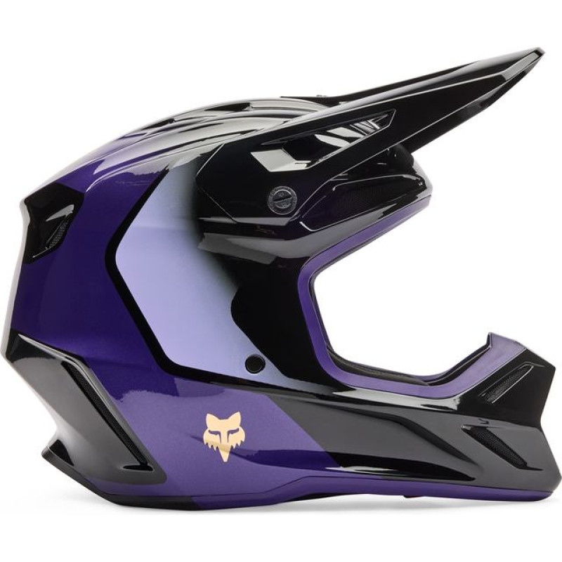 FOX HELMET FOX V3 DRIP BLACK/PURPLE