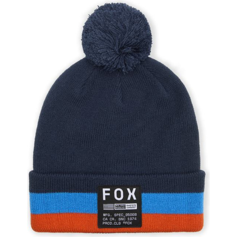 FOX FRACTURE POM WINTER HAT MIDNIGHT