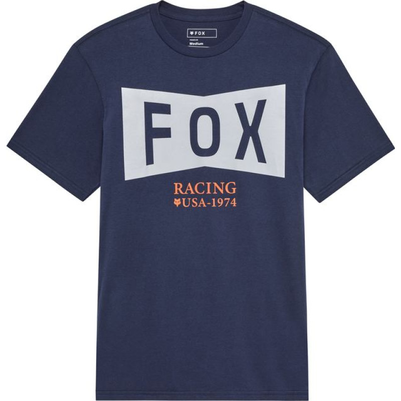 FOX T-SHIRT FOX TYPEFACE PREM MIDNIGHT