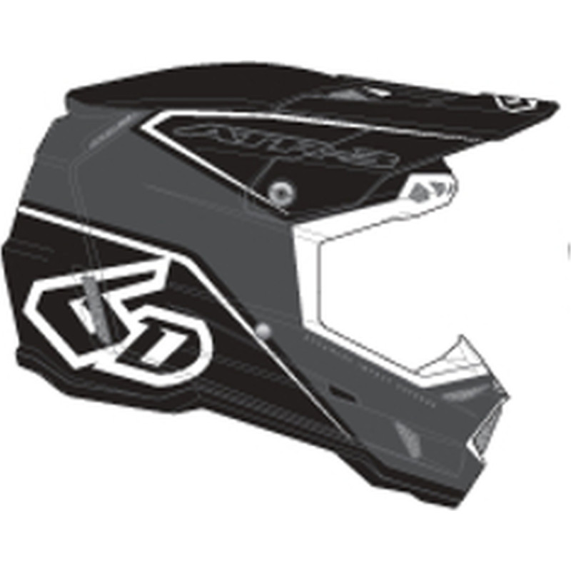 6D Helmet ATR-3 Zone Matte White FIM