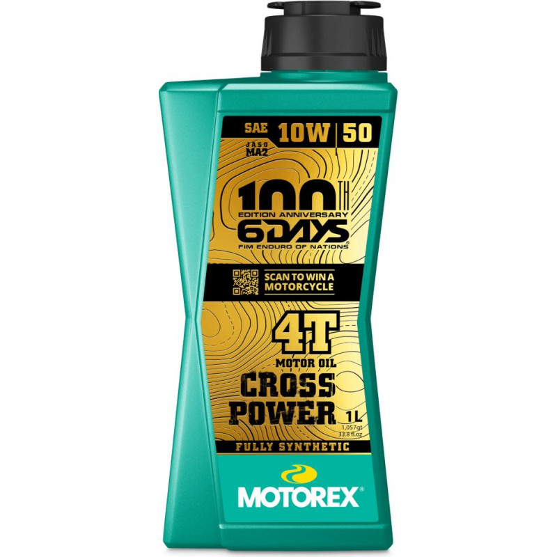 Motorex Cross Power 4T 10W/50 LTD 6DAYS 1L (10)