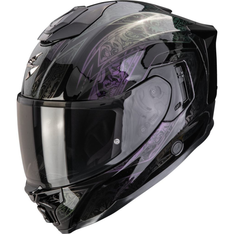Scorpion Helmet EXO-1500 AIR FANTASY Black-Chameleon