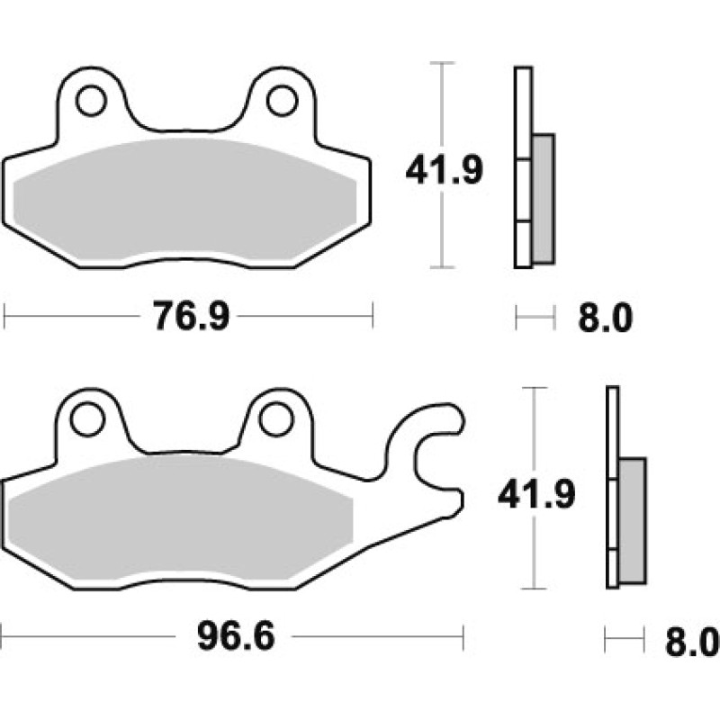 SBS Brakepads Sintered Offroad