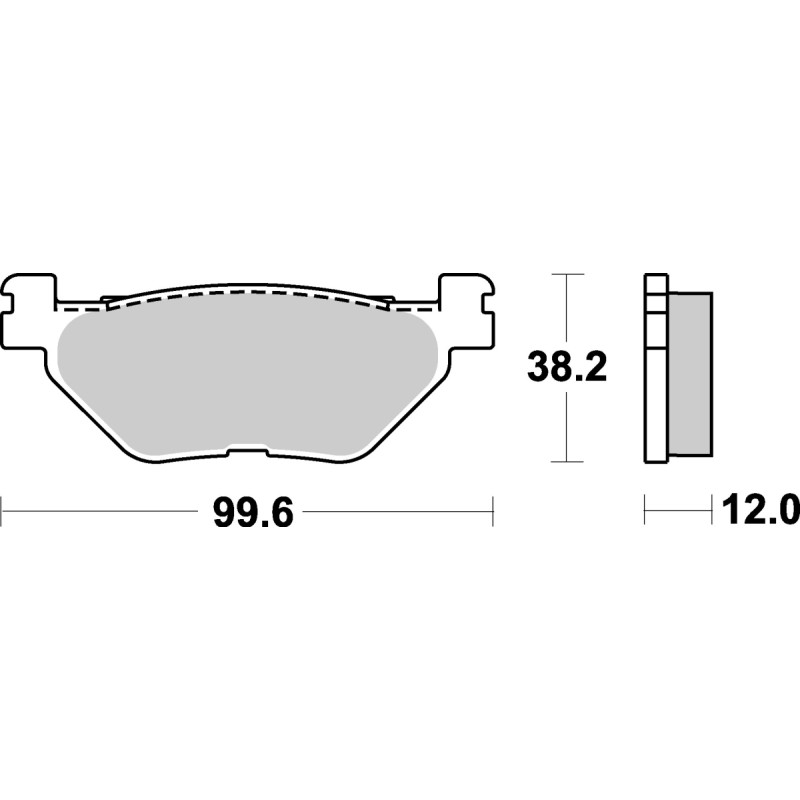 SBS Brakepads Sintered rear