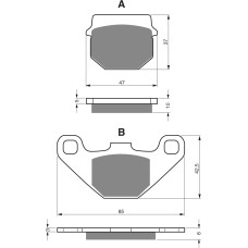 Goldfren Brake Pads 042 Ceramic Carbon AD