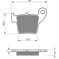 Goldfren Brake Pads 176 Ceramic Carbon K1