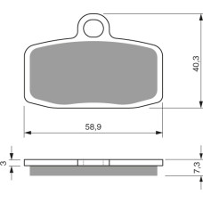 Goldfren Brake Pads 307 Ceramic Carbon AD
