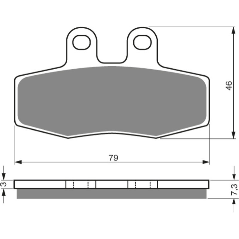 Goldfren Brake Pads 010 Ceramic carbon AD