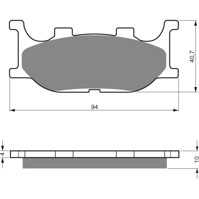 Goldfren Brake Pads 099 Ceramic carbon AD