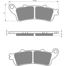 Goldfren Brake Pads 135 Ceramic carbon AD