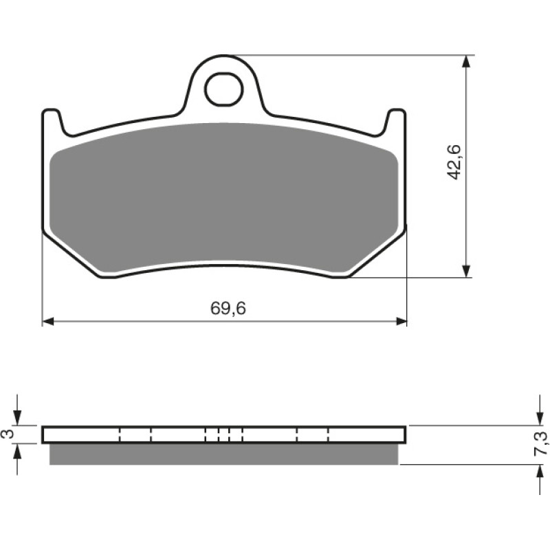 Goldfren Brake Pads 235 Ceramic Carbon S3