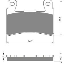 Goldfren Brake Pads 279 Ceramic Carbon S3