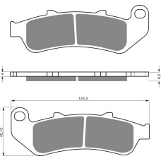 Goldfren Brake Pads 055 Ceramic carbon AD