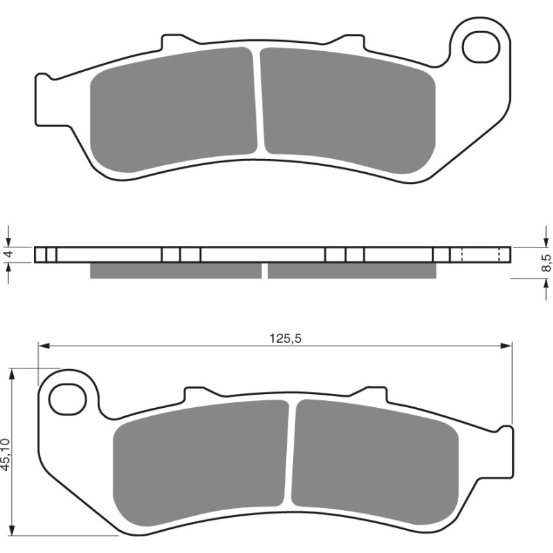 Goldfren Brake Pads 055 Ceramic carbon AD