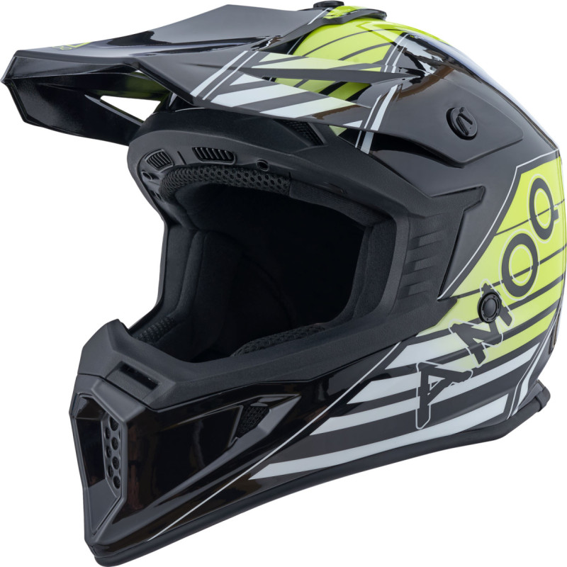 Amoq Meteor V2 Helmet Axis Black/Yellow glossy