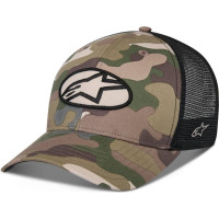Alpinestars Hat Oblique Camo Trucker Snapback Green Camo/Black One Size