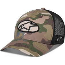 Alpinestars Hat Oblique Camo Trucker Snapback Green Camo/Black One Size