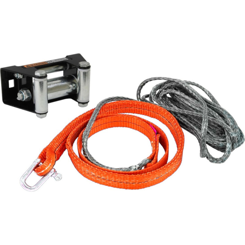 Bronco Winch strap kit with fairlead roller 1.5m + 5.5m