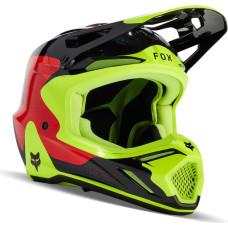 FOX V3 REVISE HELMET RED/YELLOW