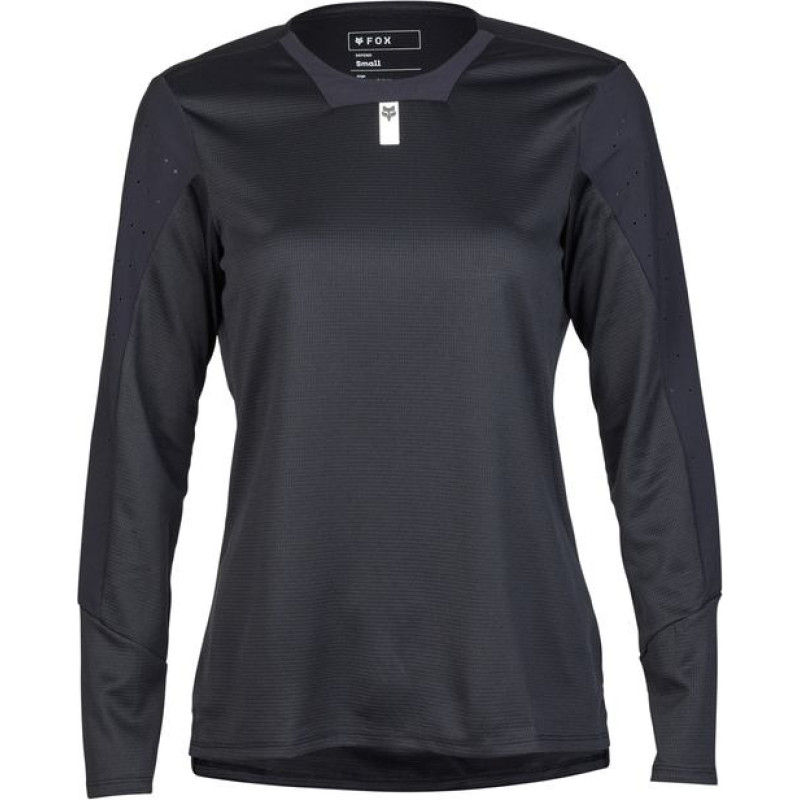 FOX LADY DEFEND BLACK XS long sleeve cycling jersey