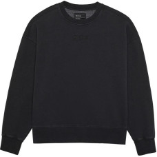 FOX WORDMARK OVERSIZED FLEECE CREW BLACK S SWEATSHIRT