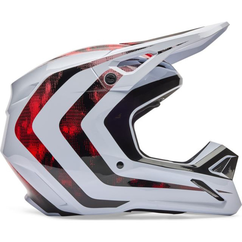 FOX HELMET FOX V1 KAIROS WHITE/FLUO RED