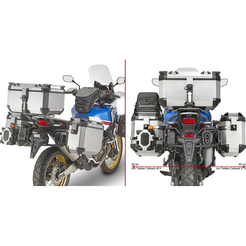 Givi Tubular pannier holder for Trekker Outback CRF1000L Africa Twin (18)