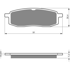 Goldfren Brake Pads 043 Ceramic Carbon AD