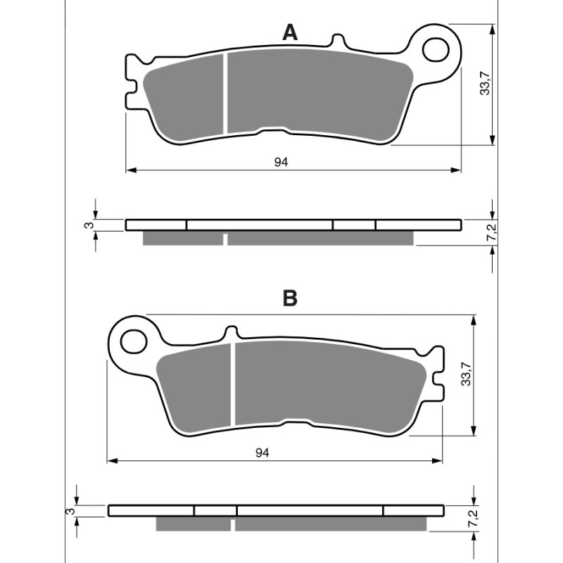 Goldfren Brake Pads 403 Ceramic Carbon S33