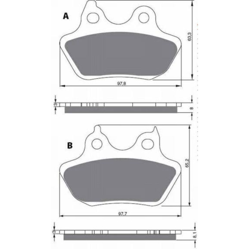 Goldfren Brake Pads 244 Ceramic Carbon S3