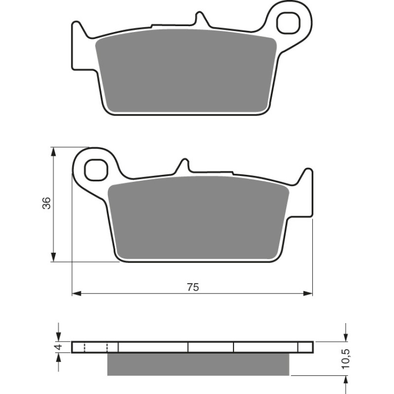 Goldfren Brake Pads 003 Ceramic Carbon K1