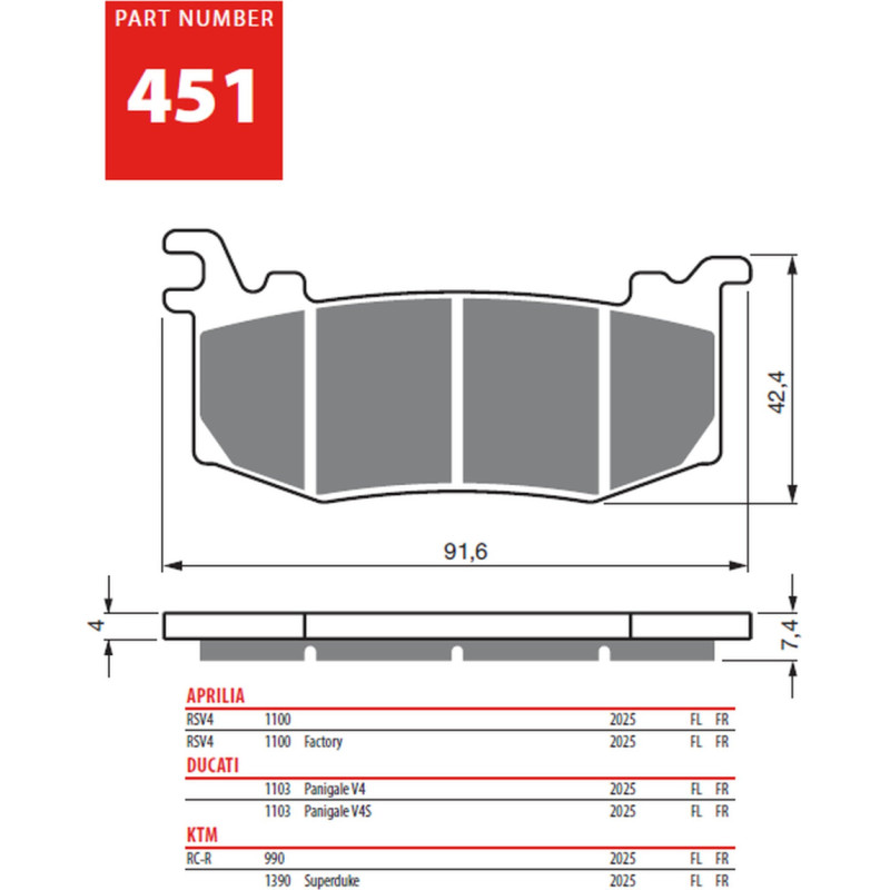 Goldfren Brake Pads 451 Ceramic Carbon S33